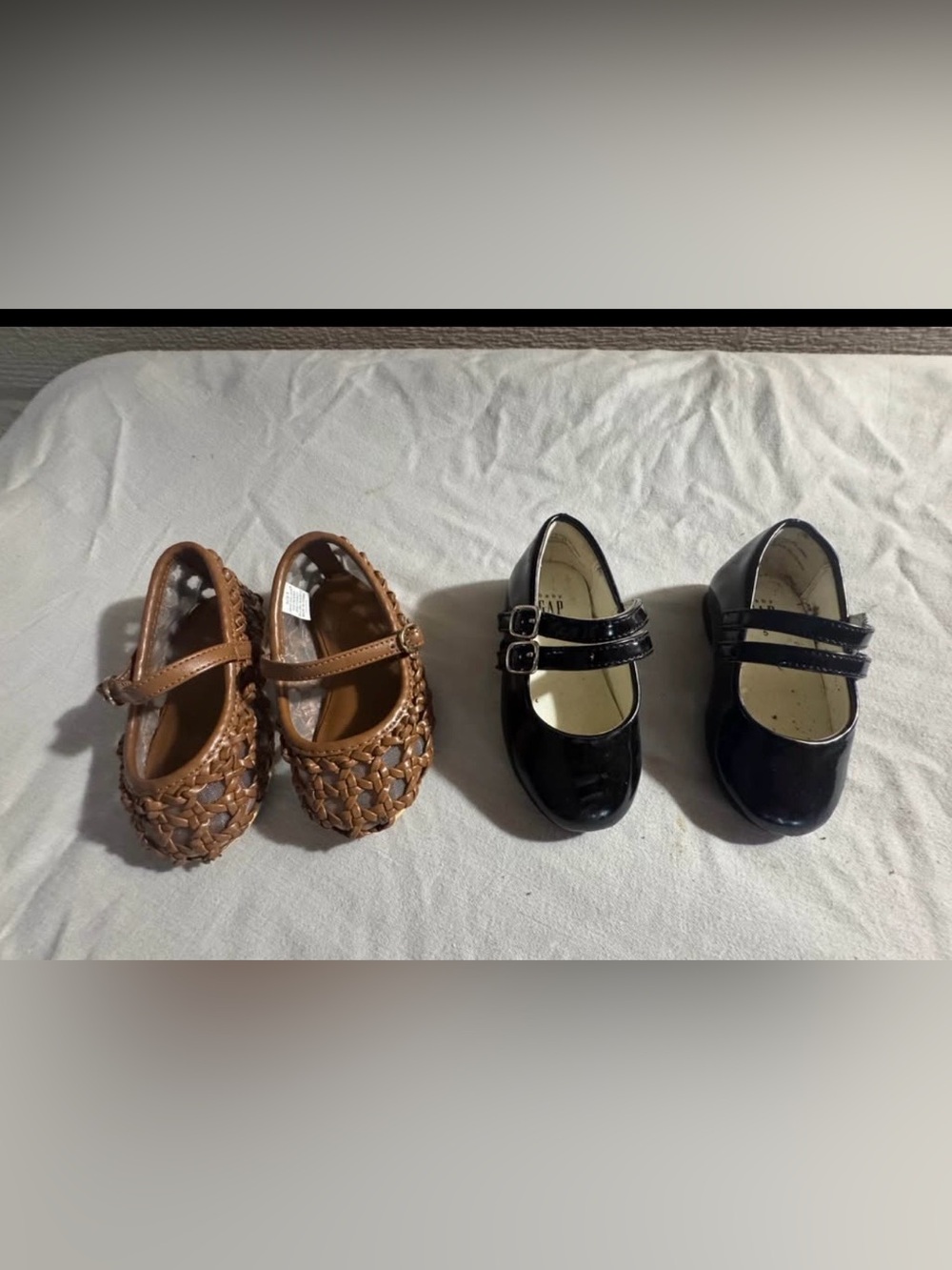 Fashionista girls Kids Brown Woven size 6  Mary Jane Shoes size 5